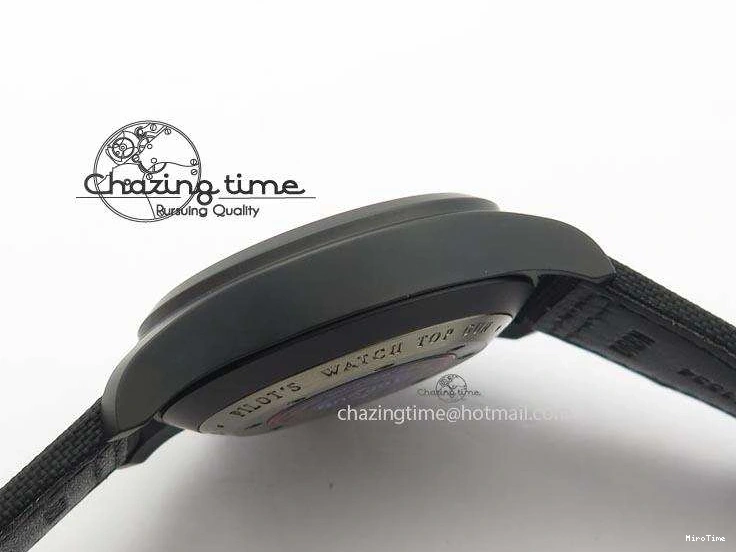 MIROTIME 0812 Pilot Chrono IW388003 Real Ceramic V6F 1:1 Best Edition On Black Nylon Strap A StreetReady 7284